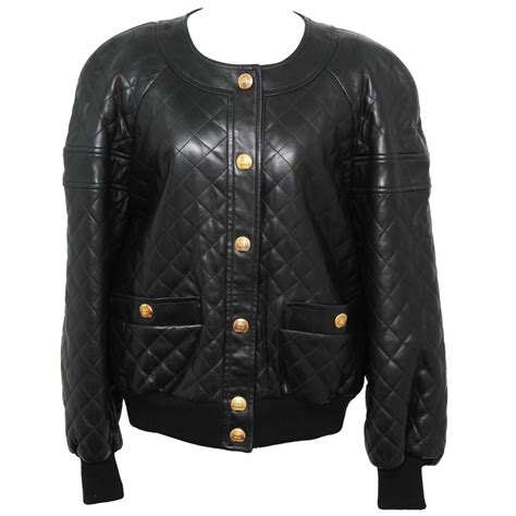 vintage chanel bomber jacket products for sale 